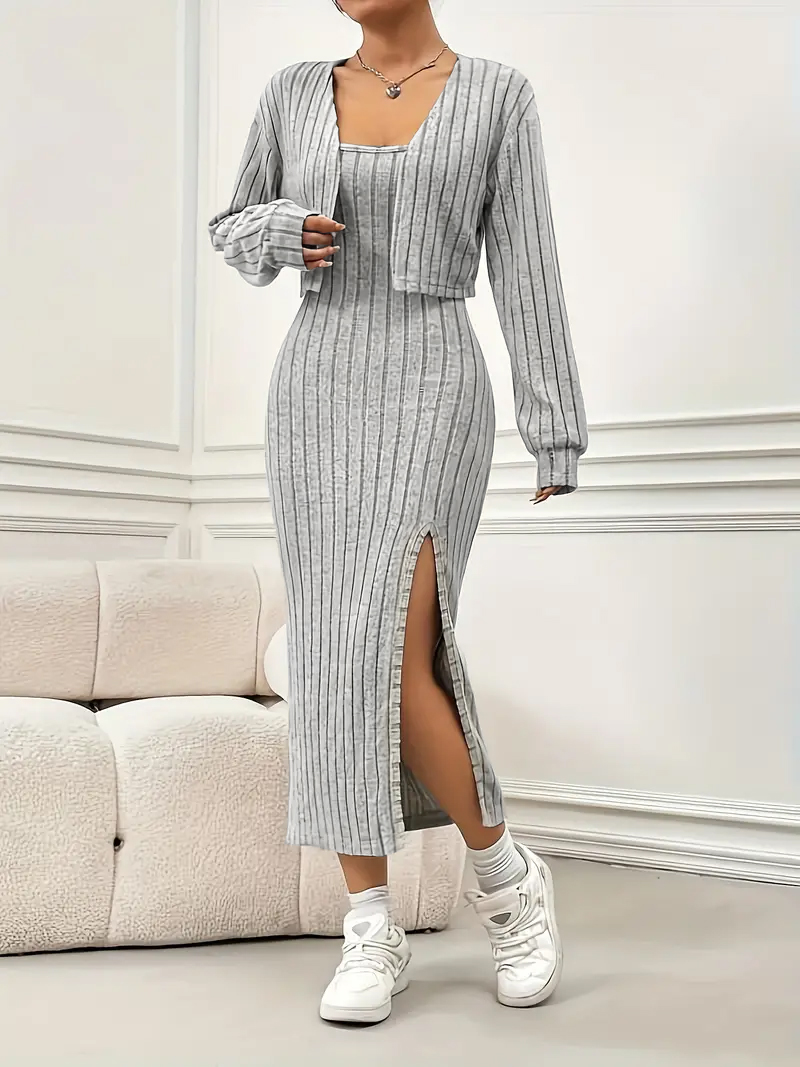 Crop Top Crochet - Büyük Beden Kadınlar İçin 2 Parçalı