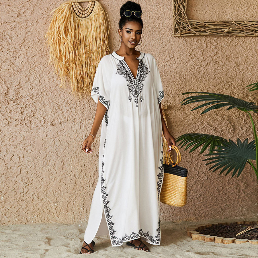 Kadınlar için Kaftan Elbiseler - Cover Up Kaftan incelemesi ve fiyatı