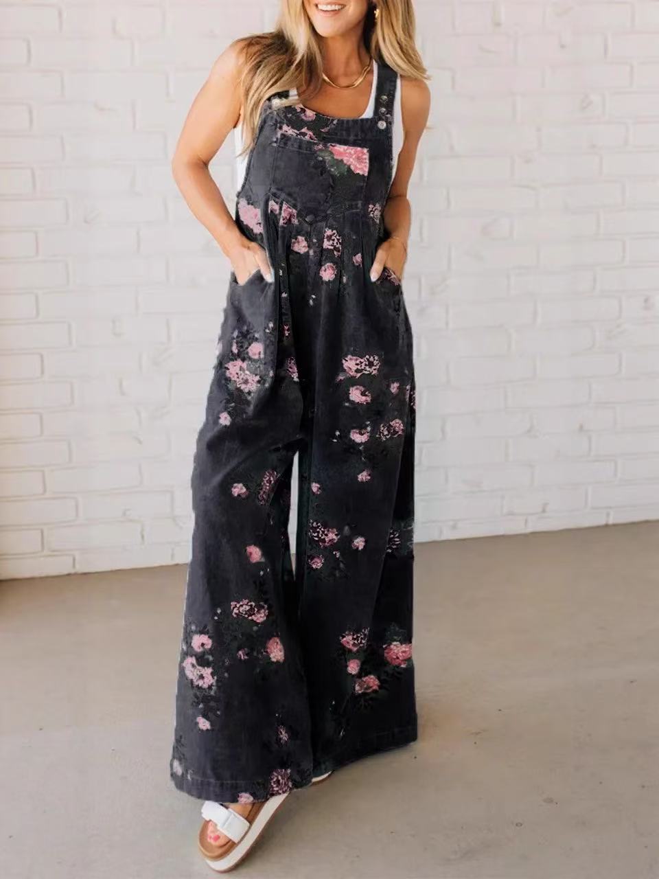 2025 Yaz Yeni Stil Rahat kadın - Romper Floral Print incelemesi ve fiyatı