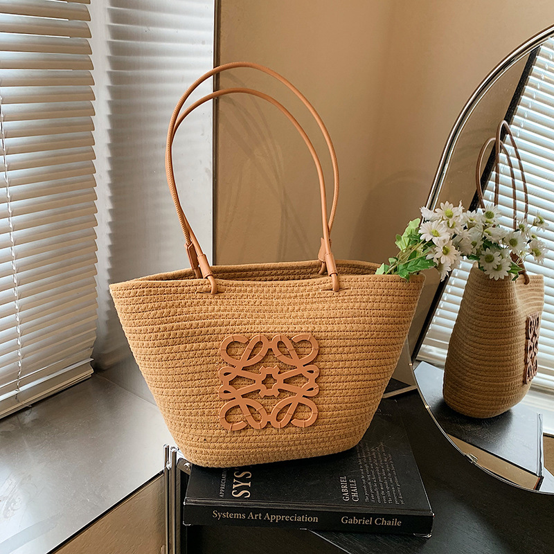 Kadınlar için Örgü Hasır Bezde - Tote Bag Beach incelemesi ve fiyatı