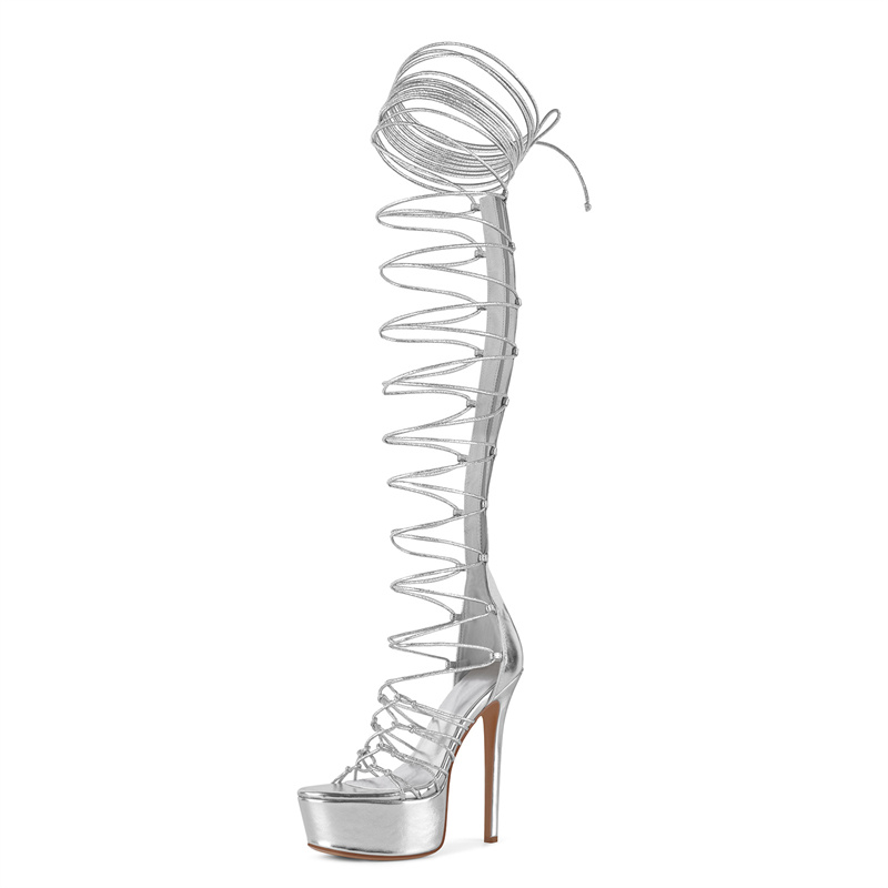 Onlymaker Gümüş Rengi, Parmakl - Sandal Strappy Heeled incelemesi ve fiyatı