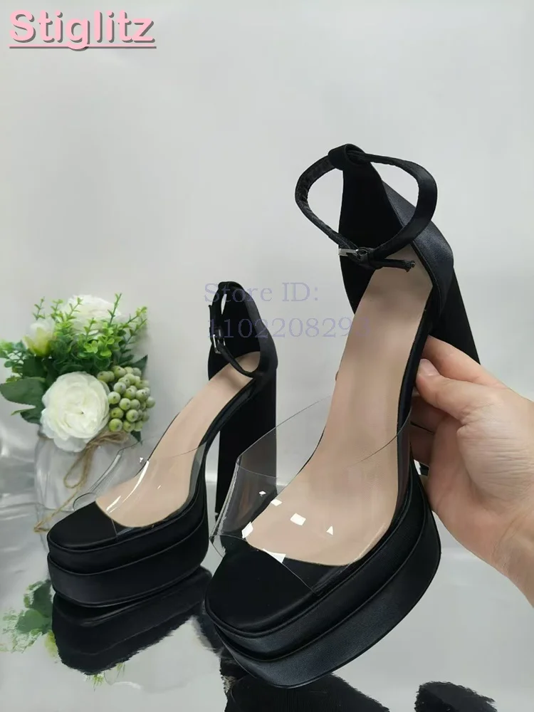 Açık Mavi Saten Kalın Topuklu  - Sandal Strappy Heeled incelemesi ve fiyatı
