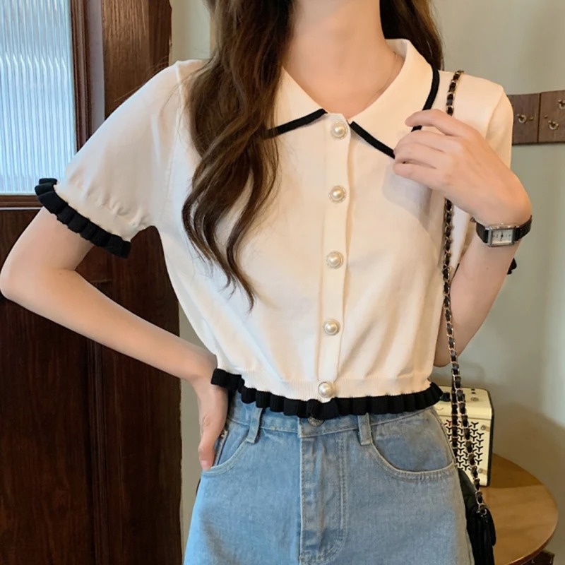 Kadın Gömlek Örme Kısa Kollu S - Crop Top Crochet incelemesi ve fiyatı